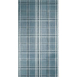 YM30102 Soothing blue gray off white classic plaid thread string lines texture wallpaper
