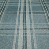 YM30102 Soothing blue gray off white classic plaid thread string lines texture wallpaper
