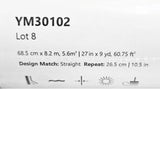 YM30102 Soothing blue gray off white classic plaid thread string lines texture wallpaper
