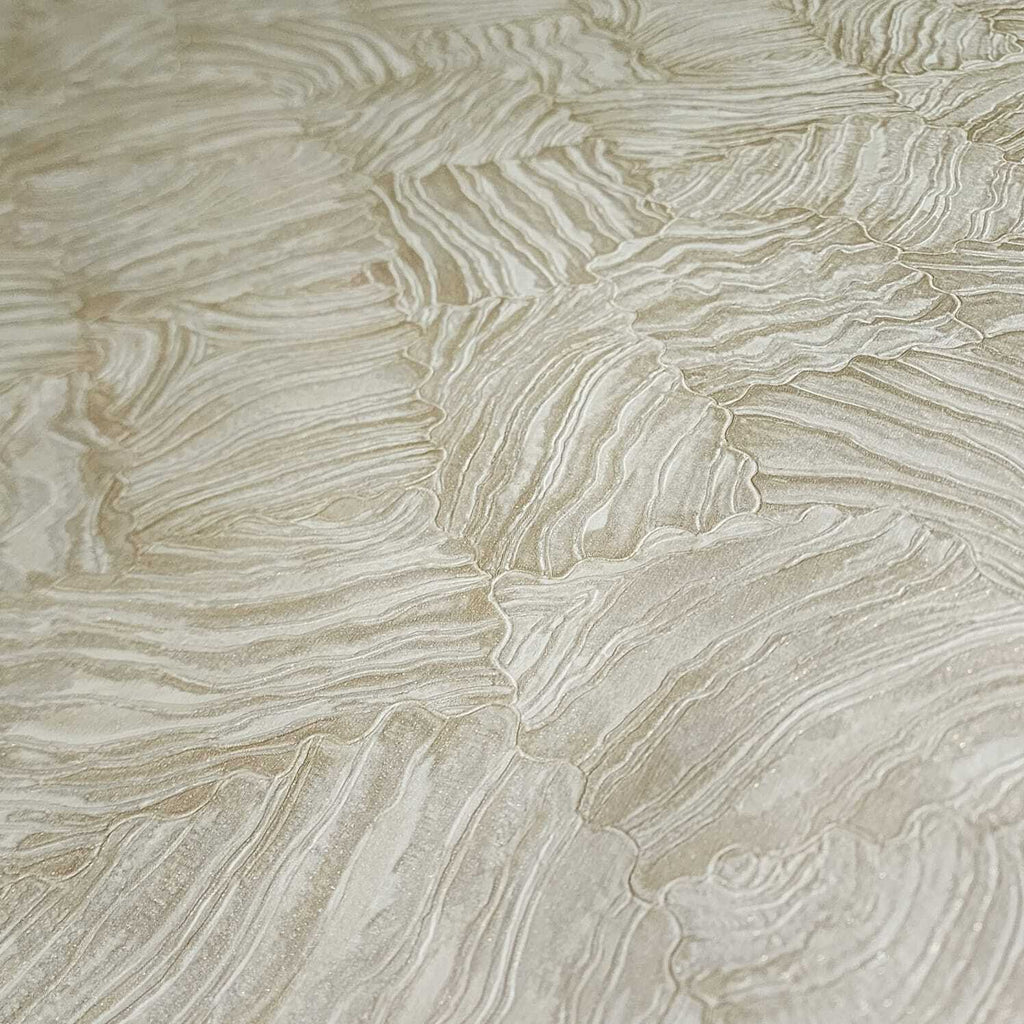M25019 Yellow beige gold metallic glitter textured shell tile faux pla ...