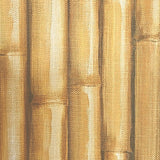 LH2009 Yellow brown bamboo pattern wallpaper roll modern tropical vinyl wallcoverings