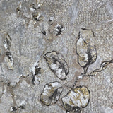 Z10901 Gray taupe bronze gold fish scale plaster textured floral branches Wallpaper 3D