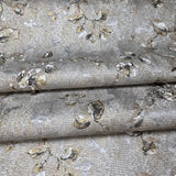 Z10901 Gray taupe bronze gold fish scale plaster textured floral branches Wallpaper 3D