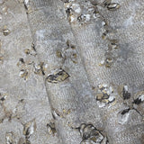 Z10901 Gray taupe bronze gold fish scale plaster textured floral branches Wallpaper 3D