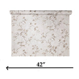 Z10903 Pearl Beige brown gold fish scale plaster textured floral branches Wallpaper 3D
