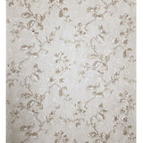 Z10903 Pearl Beige brown gold fish scale plaster textured floral branches Wallpaper 3D
