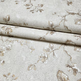 Z10903 Pearl Beige brown gold fish scale plaster textured floral branches Wallpaper 3D

