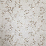 Z10903 Pearl Beige brown gold fish scale plaster textured floral branches Wallpaper 3D
