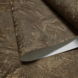 Z10916 Brown bronze metallic faux distressed plaster textured contemporary Wallpaper 3D