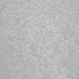 Z10917 Embossed grayish off white cream plaster textured Victorian damask Wallpaper 3D
