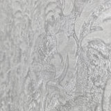 Z10917 Embossed grayish off white cream plaster textured Victorian damask Wallpaper 3D
