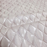 Z10932 Pale rose Tan beige silver glitter faux fabric diamonds textured Wallpaper rolls
