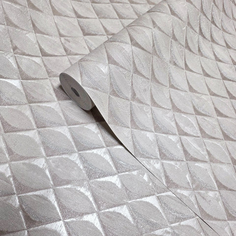 Z10932 Pale rose Tan beige silver glitter faux fabric diamonds textured Wallpaper rolls
