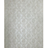 Z10946 Ivory Beige cream gold glitter Victorian damask faux fabric texture Wallpaper 3D
