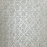Z10946 Ivory Beige cream gold glitter Victorian damask faux fabric texture Wallpaper 3D
