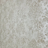Z10946 Ivory Beige cream gold glitter Victorian damask faux fabric texture Wallpaper 3D
