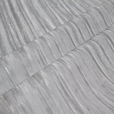 Z10948 Silver metallic faux fabric textured Wallpaper embossed modern wallcovering roll
