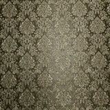 Z10949 Dark gray bronze gold metallic Victorian damask faux fabric textured Wallpaper
