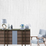 Z10952 Shimmer off white faux fabric textured Wallpaper embossed modern wallcovering 3D