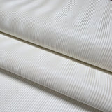 Z12802 Satin ivory off white vertical lines faux fabric textured modern Wallpaper rolls
