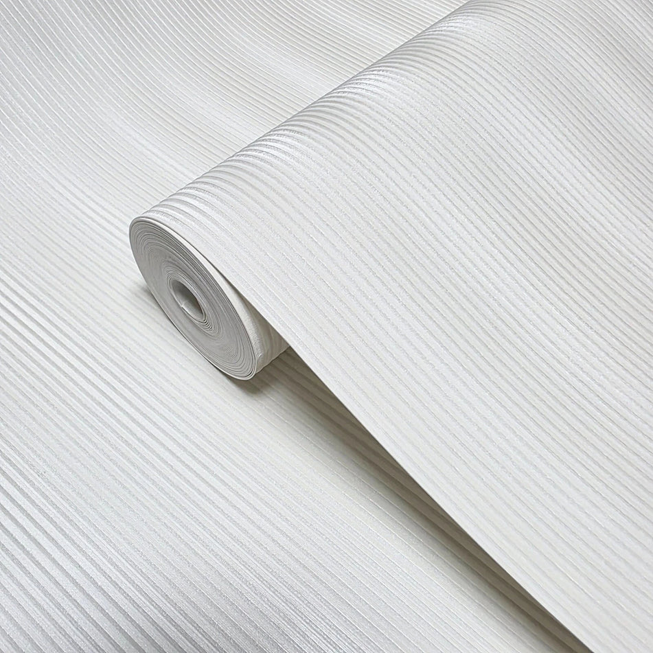 Z12802 Satin ivory off white vertical lines faux fabric textured