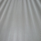 Z12806 Embossed Satin Taupe cream vertical lines faux fabric textured modern Wallpaper