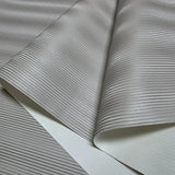 Z12806 Embossed Satin Taupe cream vertical lines faux fabric textured modern Wallpaper