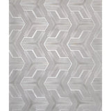 Z12807 Tannish taupe gray faux fabric urus trellis line textured Geometric Wallpaper 3D