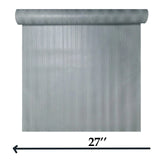 Z12810 Satin gray silver metallic vertical lines faux fabric textured modern Wallpaper