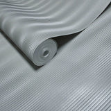 Z12810 Satin gray silver metallic vertical lines faux fabric textured modern Wallpaper