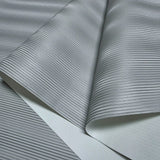 Z12810 Satin gray silver metallic vertical lines faux fabric textured modern Wallpaper