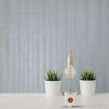 Z12810 Satin gray silver metallic vertical lines faux fabric textured modern Wallpaper