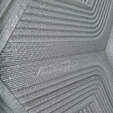 Z12811 Gray slate platinum faux fabric trellis line textured shapes Geometric Wallpaper
