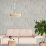 Z12819 Faux patchwork distressed plaster textured matt beige contemporary Wallpaper 3D