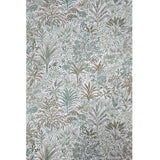 Z15505 Embossed botanical green tan off white Textured floral branches wallpaper rolls