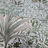 Z15505 Embossed botanical green tan off white Textured floral branches wallpaper rolls