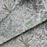 Z15505 Embossed botanical green tan off white Textured floral branches wallpaper rolls