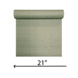 Z15506 Olive sage green faux woven thread sackcloth fabric textured modern Wallpaper