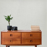 Z15508 Off white ivory cream faux woven thread sackcloth fabric textured Wallpaper roll