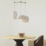 Z15512 Beige off white cream faux woven thread sackcloth fabric textured Wallpaper roll
