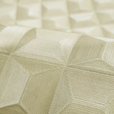 Z15516 Yellow gold metallic illusion dimensional square textured geometric Wallpaper 3D