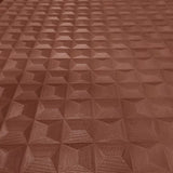  Z15518 Amber ginger red metallic illusion dimensional square textured geo Wallpaper 3D

