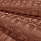  Z15518 Amber ginger red metallic illusion dimensional square textured geo Wallpaper 3D
