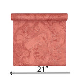 Z15519 Shimmer Amber ginger red metallic faux silk fabric textured modern Wallpaper 3D
