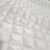Z15520 Geo White illusion dimensional square textured geometric modern Wallpaper rolls