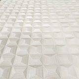 Z15520 Geo White illusion dimensional square textured geometric modern Wallpaper rolls