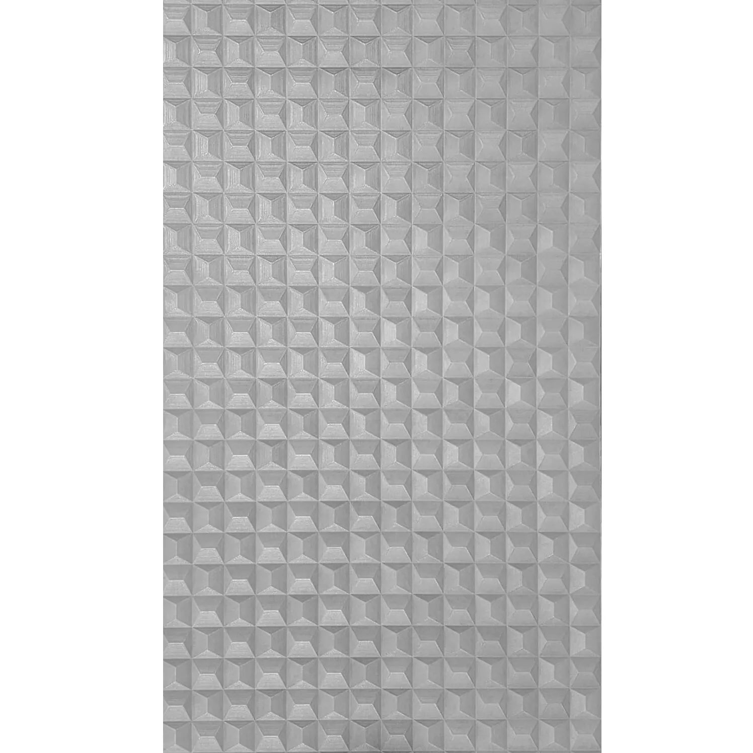 Z15522 Light gray silver metallic 3-D illusion dimensional