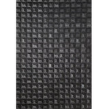 Z15524 Charcoal dark gray metallic 3D illusion dimensional square textured Wallpaper