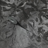 Z15525 Shimmer charcoal dark gray taupe black faux silk fabric textured Wallpaper rolls