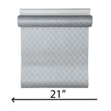 Z15534 Embossed gray silver gold metallic faux fabric textured diamonds Wallpaper rolls
